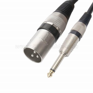 1/4 TS to XLR Male Microphone cable