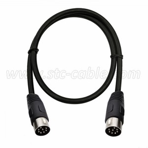 8 Pin Din Male to Male Speaker Audio Cable