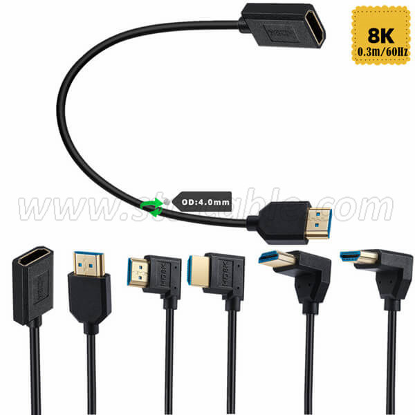 8k Ultra Slim hdmi extension cable