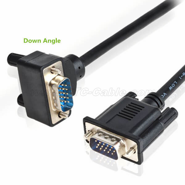 90 Degree Down Angled VGA Cables