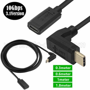 90 Degree up and down angle USB Type C Extension Cable