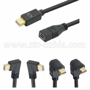 4K Mini DisplayPort Male to Female Extension cable