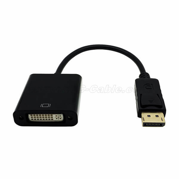 DisplayPort Display Port to DVI Cable Adapter Converter 1080P for Monitor Projector Displays