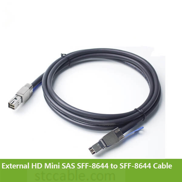 External HD Mini SAS SFF-8644 to SFF-8644 Cable 1M