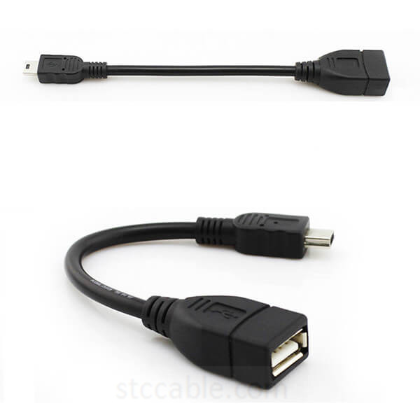 FFFAS Car Audio Cable Mini Port OTG Cable Adapter Auto USB Flash U Disk Music V3 Line for Autocar Automobile Parts 15CM