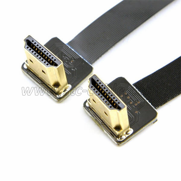 FPV Flat Slim 90 degree angle HDMI Cable