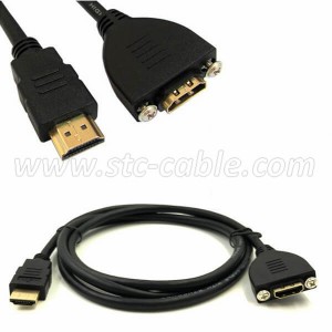 4K High Speed Panel Mount HDMI Cable