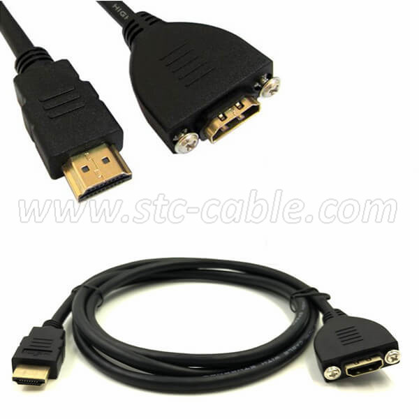 HDMI Panel Mount Connector Cable
