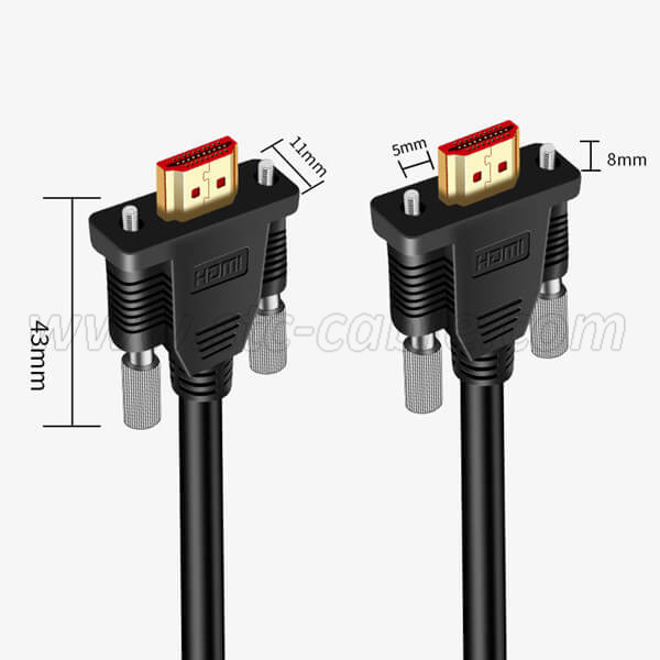 Seneste nyt sikkerhedsstillelse skille sig ud HDMI Cable Both Ends With Dual Locking Screws - China STC Electronic(Hong  Kong)