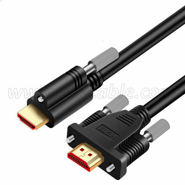 HDMI cables with dual locking