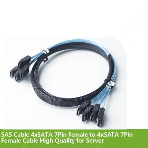 SAS Cable 4xSATA 7Pin Female to 4xSATA 7Pin Female Cable