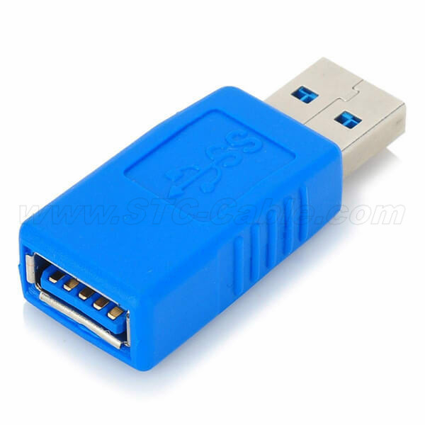 High-Speed USB 3.0 Male to Female Coupler Type A Extender Connection Adapter