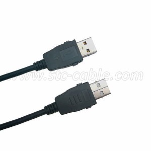 Latching USB 2.0 data cable