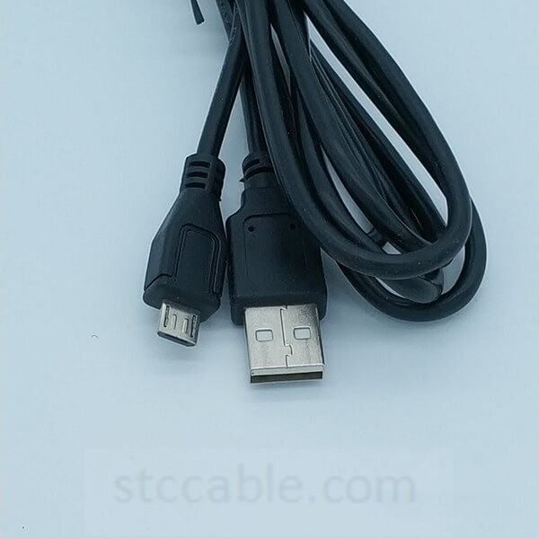 Micro 5pin data and power usb cable Black 100CM