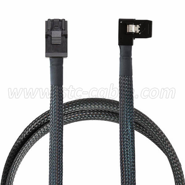 Mini SAS 36Pin right angle to SFF-8643 Cable