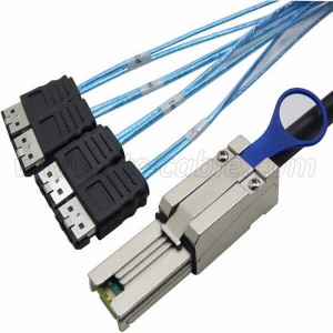Mini SAS SFF-8088 to 4 ESATA Cable