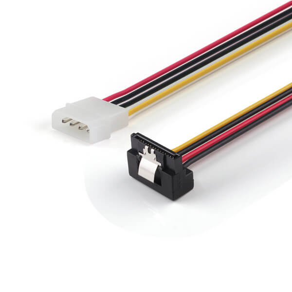 Molex 4pin to SATA Power Right Angle 90 Degree Cable