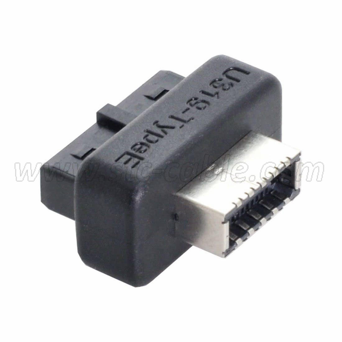 Overmold USB 3.1 Type-E Key-A to USB 3.0 20Pin Header Converter