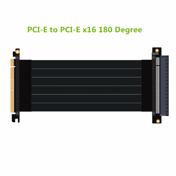 PCI-E 3.0 x16 Riser Cable 180 degree