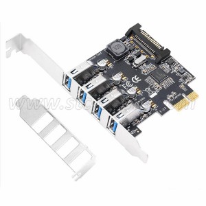 PCIE to 4 Ports USB 3.0 Expansion Card