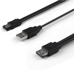 Powered eSATA USB eSATAp 5V Cable Power eSATA Male to eSATA+USB Cable