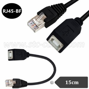 RJ45 Male to USB 2.0 Type B Female Adapter Cable