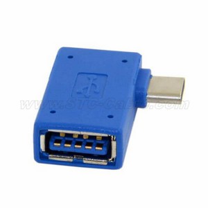 Right Angled USB 3.1 type c to USB 3.0 A Female OTG Adapter