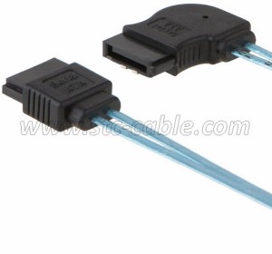 Right angle SATA cable for DVD-ROM HDD SSD
