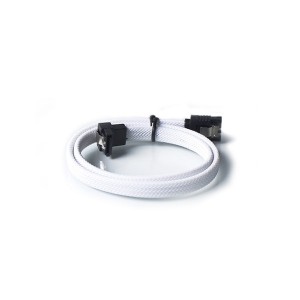 SATA 3.0 III SATA3 7pin Data Cable 6Gbs Right Angle Cables White nylon
