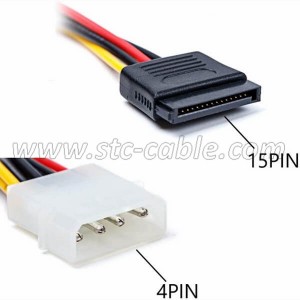 SATA Power Cable for HDD SSD