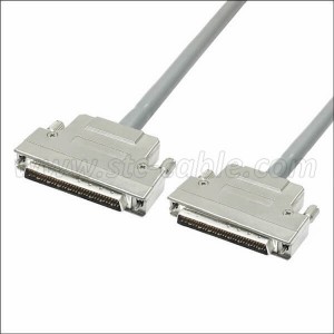 SCSI-3 HPDB 68Pin Male to male cable with Metal shell with screws