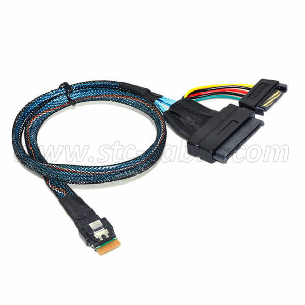 SFF 8654 4i Slimsas To SFF 8639 Hard Disk SSD Cable