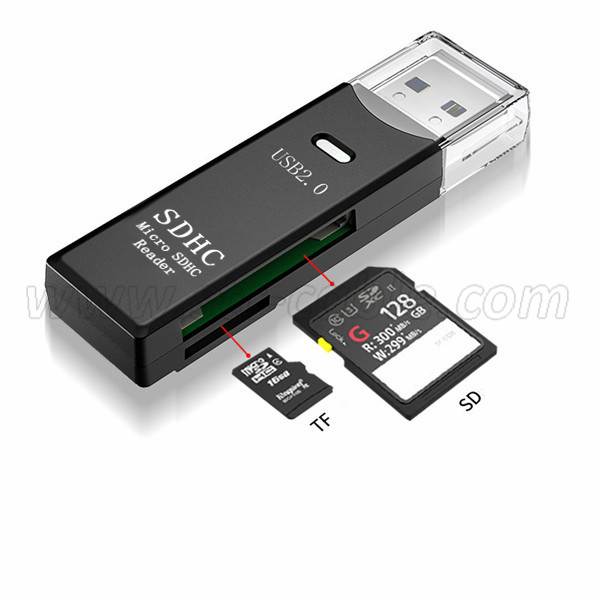 The difference between a card reader and a USB flash drive