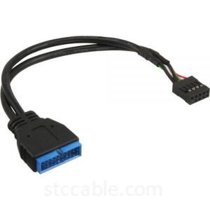 USB 2.0 9Pin Housing male to Motherboard USB 3.0 20pin Header Female cable