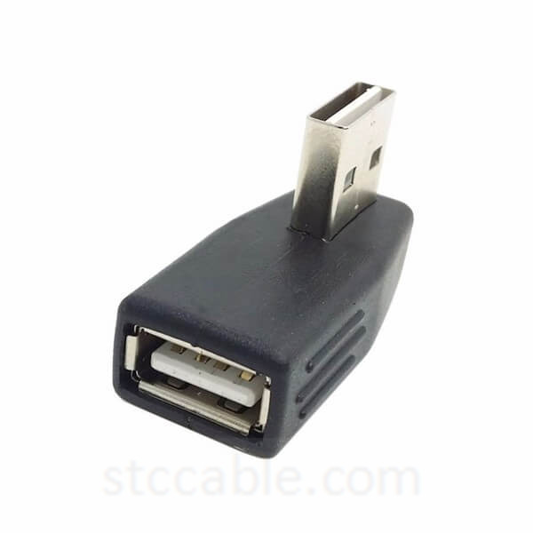 USB 2.0 A type Male to Female Extension Adapter Left & Right Angled 90 Degree Reversible Design 1