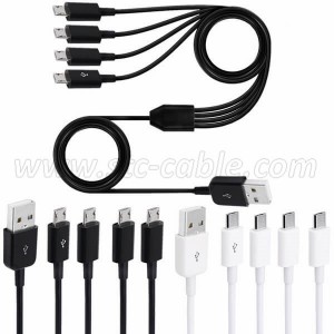 Multi Micro USB Y Splitter Cable