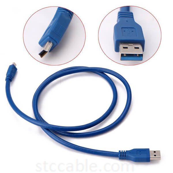 3.0 A Male AM to Mini USB 3.0 Mini 10pin Male USB3.0 Cable China STC
