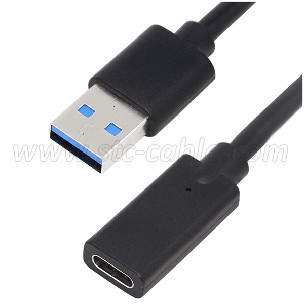 USB 3.0 Type A Male to USB 3.0 Type C Female extension cable