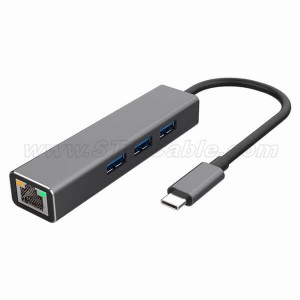 USB-C to USB 3.0 Port with Ethernet Adapter