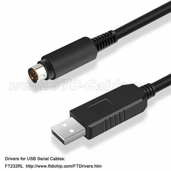 USB RS232 to mini DIN 8P