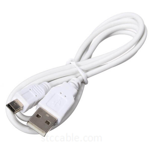 White 0.5m MiNi USB to USB 2.0 Cable Data Sync Charge Cable for MP3 MP4 MP5 GPS Camera