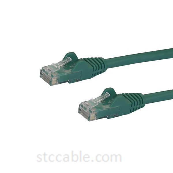 1 ft (0.3m) Snagless Green Cat 6 Cables