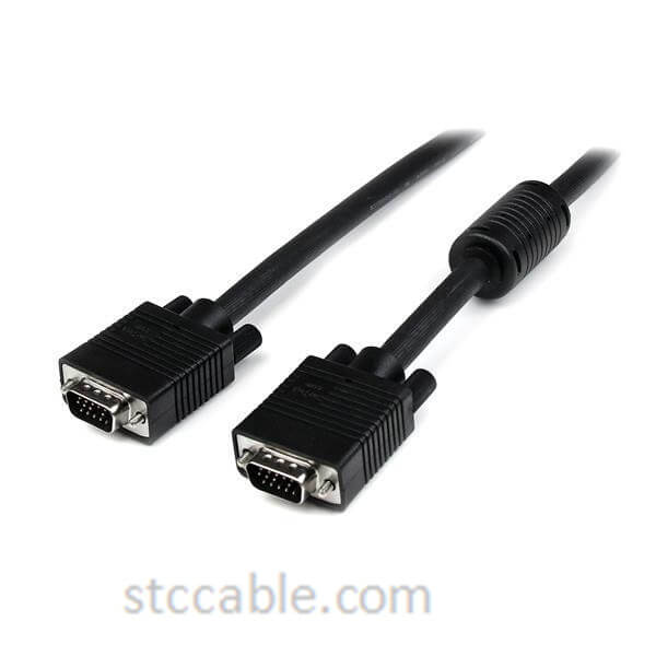 10 ft Coax High Resolution Monitor VGA Video Cable – HD15 to HD15 male to male