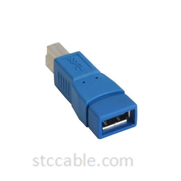 USB 3.0 adapter A female to B male, blue