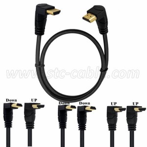 Both ends Up or Down Angle HDMI Cable