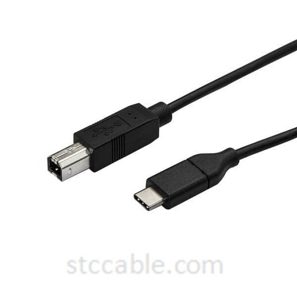 USB-C to USB-B Printer Cable – Male to Male – 0.5 m – USB 2.0