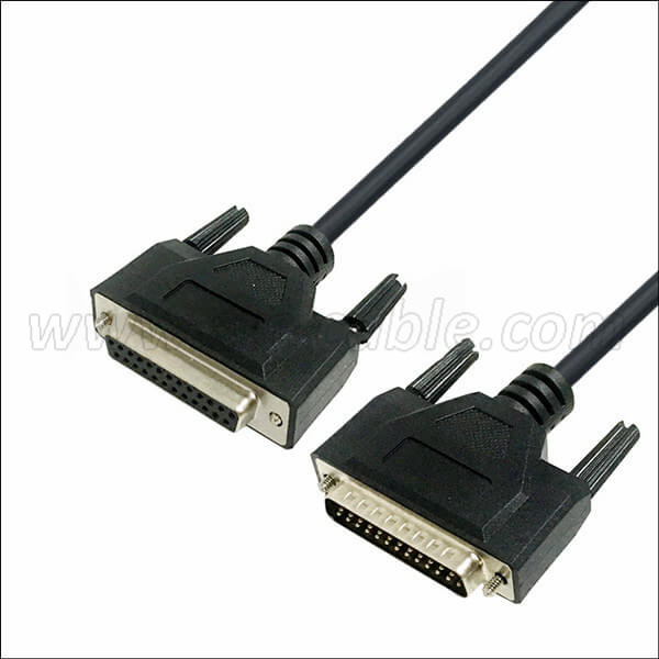 db25 male female extension cable