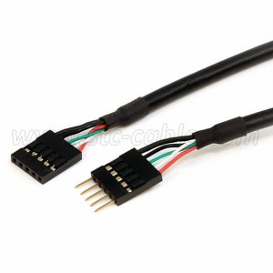 Dupont 5 Pin USB Motherboard Header male to female cable
