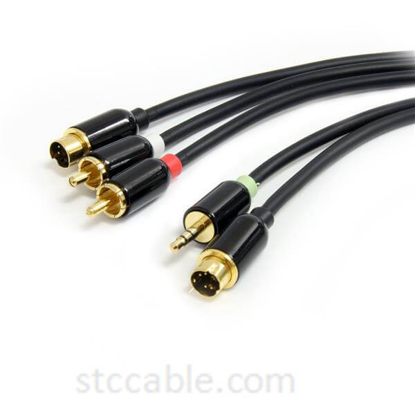 10 ft S-Video with 3.5 mm to RCA Stereo Audio Video Cable