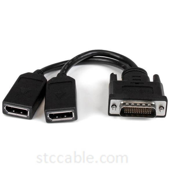 8in 59 Male to Dual Female DisplayPort DMS 59 Cable